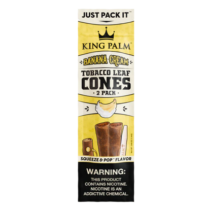 King Palm Flavoured Squeeze & Pop Tobacco Leaf Cones (3 Flavours)