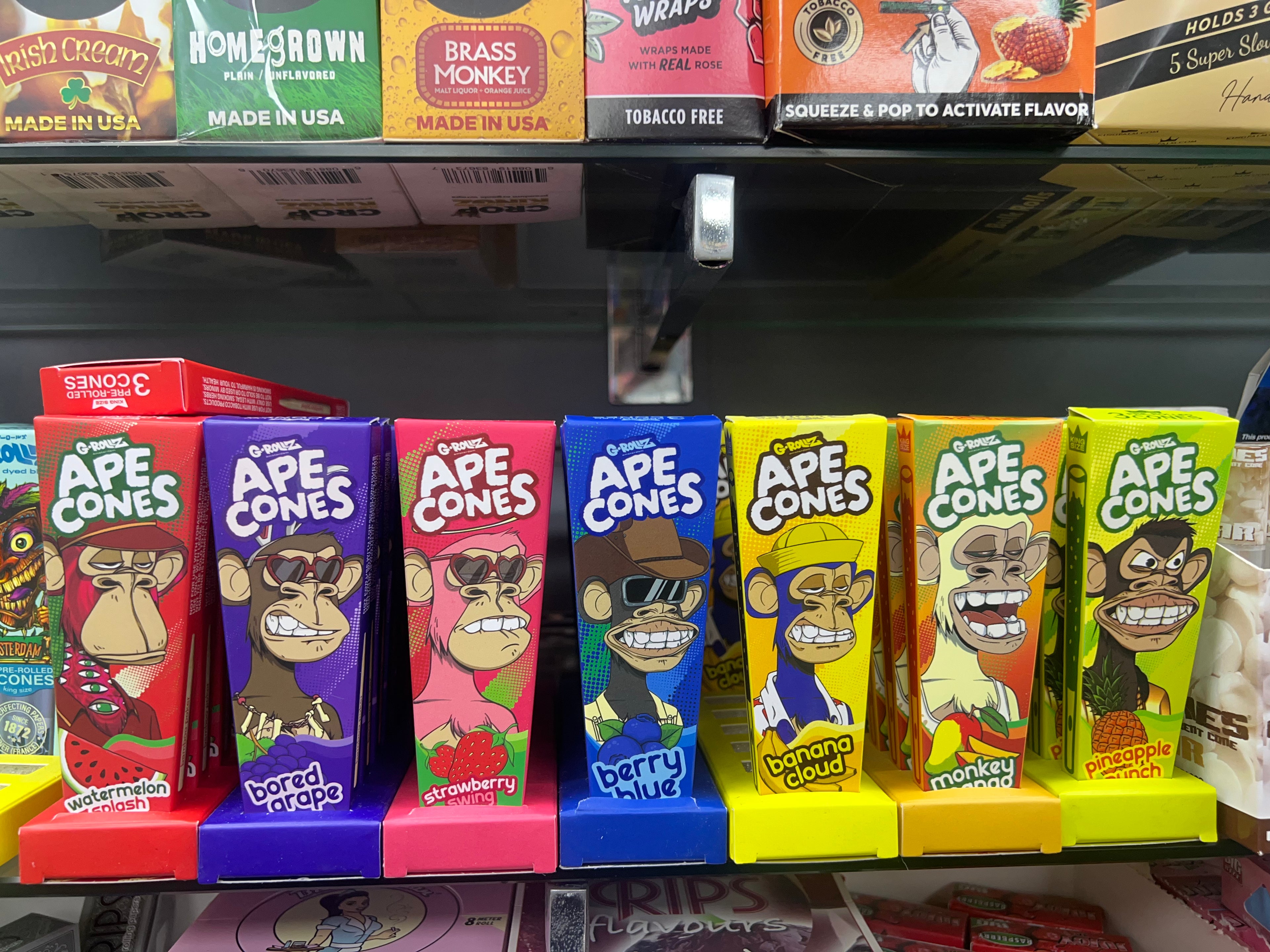 G-ROLLZ Ape Cones 3 Cones Per Pack Pop Activated Flavoured Filter