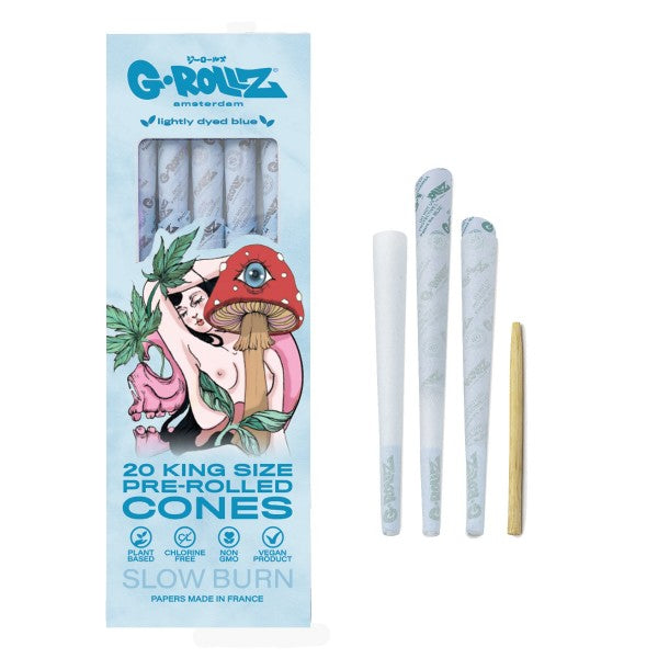 G-Rollz Naked Blue Cones Box Of 20