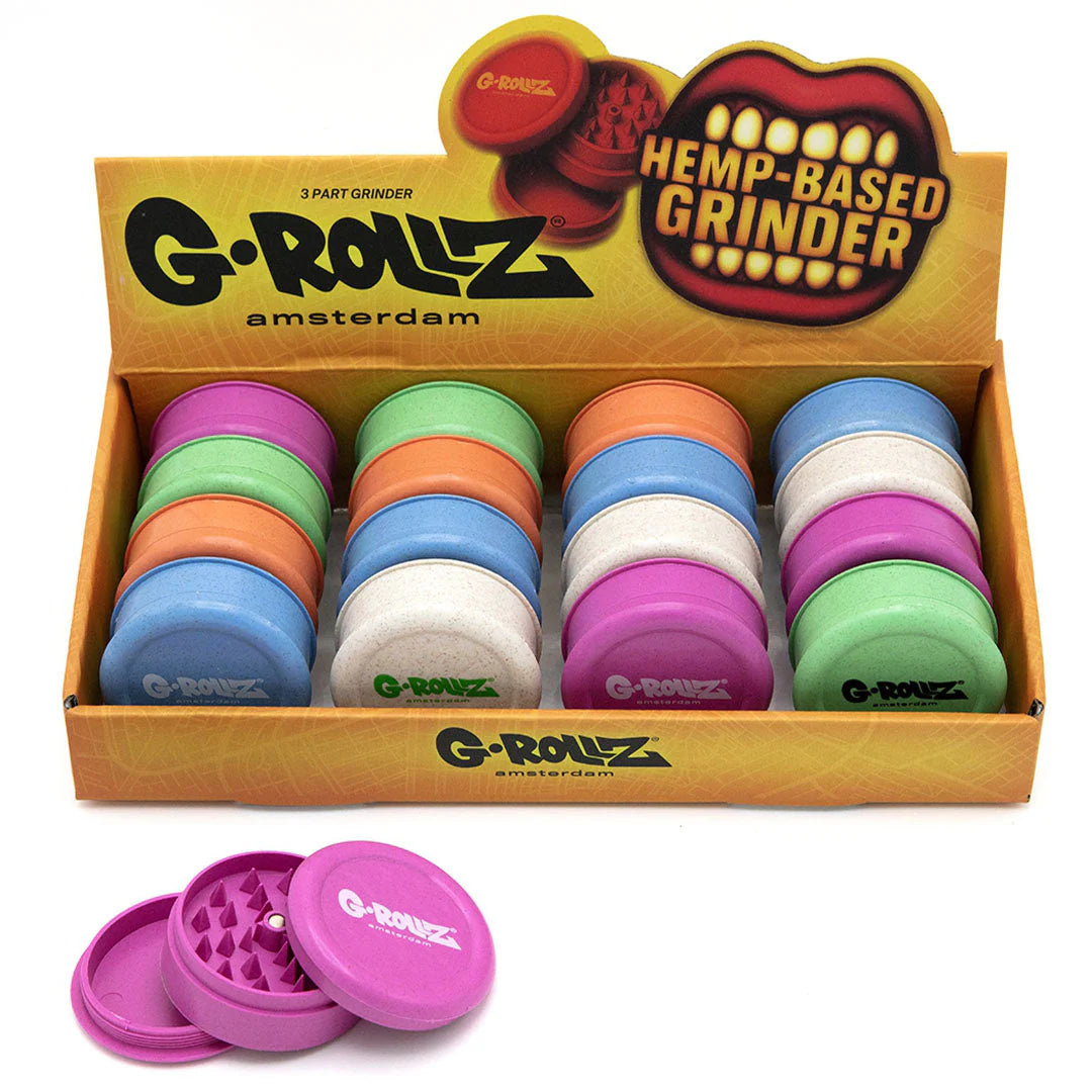 G-Rollz Hemp Grinder (2 Part & 3 Part)