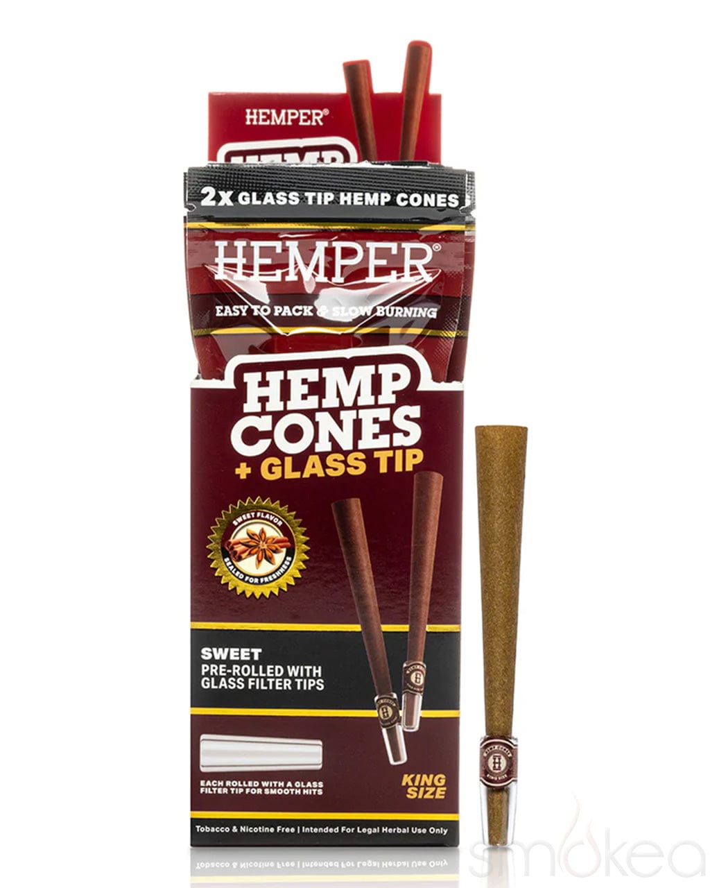 HEMPER HEMP CONES + GLASS TIP (6 Flavours)