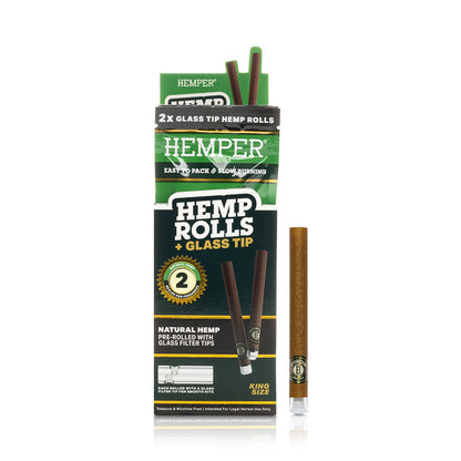 HEMPER ROLLS CONES + GLASS TIP (6 Flavours)