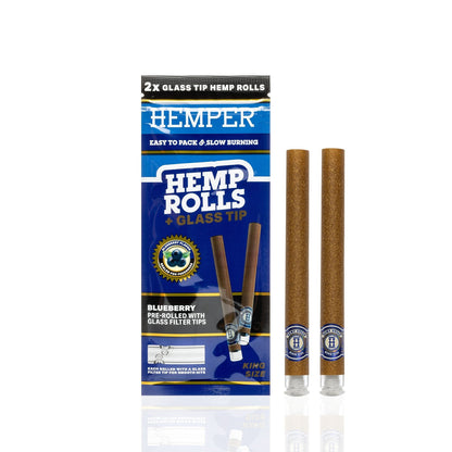 HEMPER ROLLS CONES + GLASS TIP (6 Flavours)