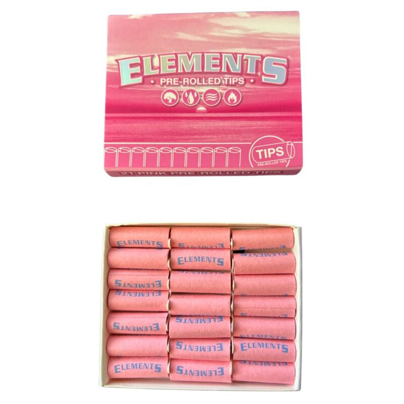 ELEMENTS PRE ROLLED 21 TIPS PINK