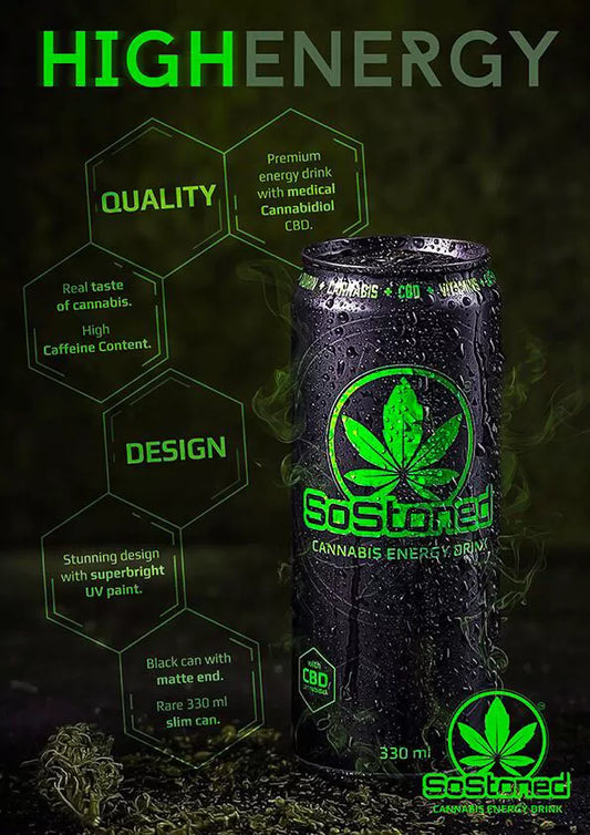SoStoned CBD Energy Drink 330ml