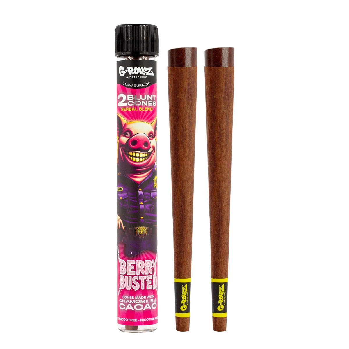 G-ROLLZ Herbal Blunt Cones 2 Cones Per Tube (Chamomile +Yerba Mate)