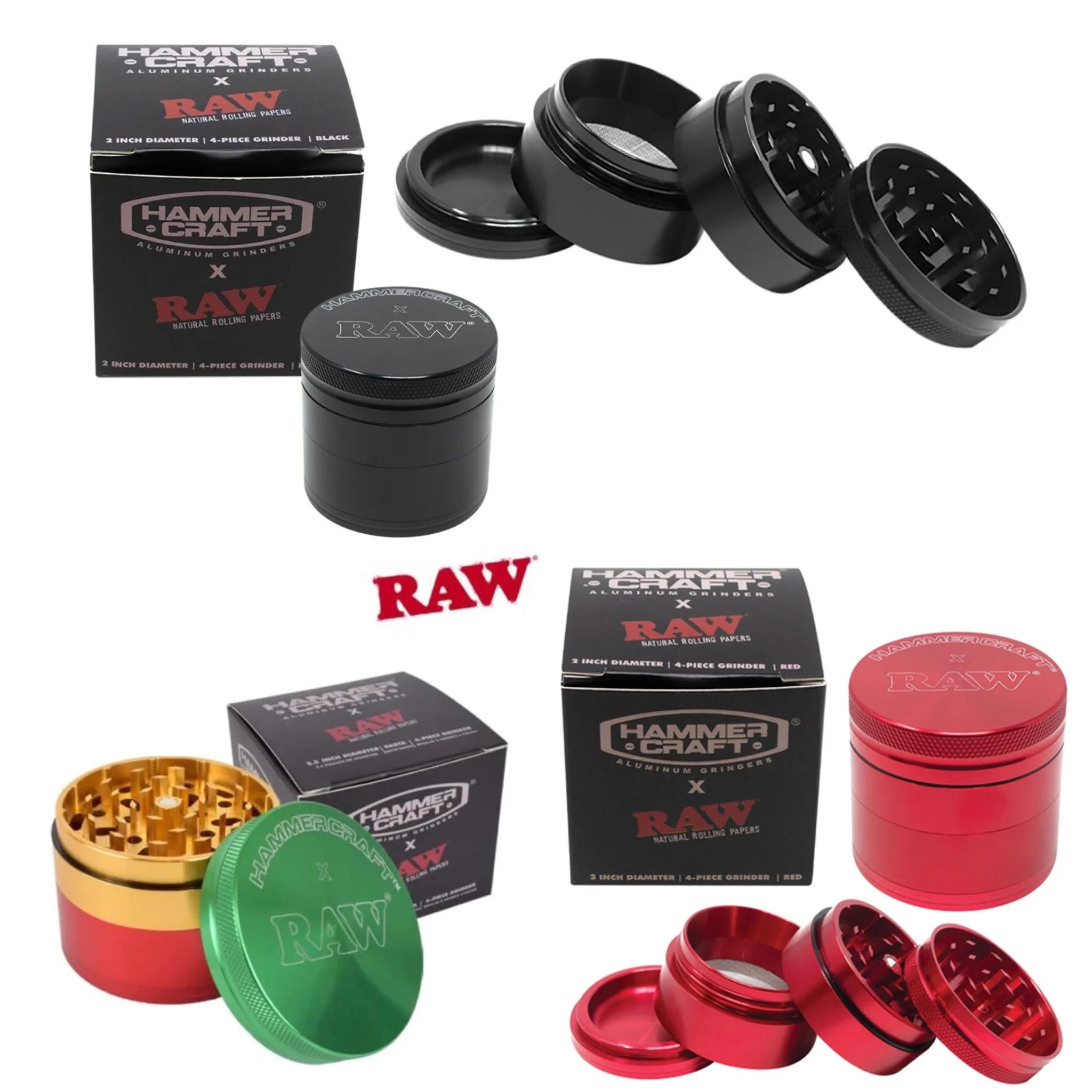 RAW x Hammer Craft 4-piece Grinder