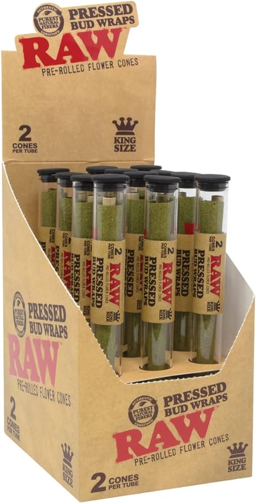 RAW BUD WRAPS CONES (2 CONES PER TUBE)