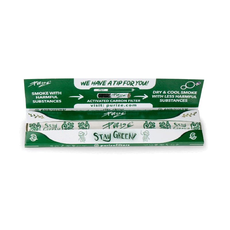 Purize King Size Slim Papers Ultra Thin Unbleached