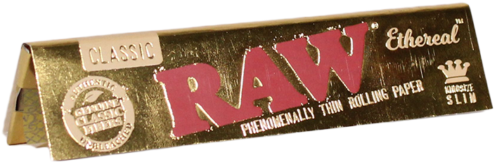 RAW Ethereal Gold Rolling Papers King Size Slim (50 Pack)