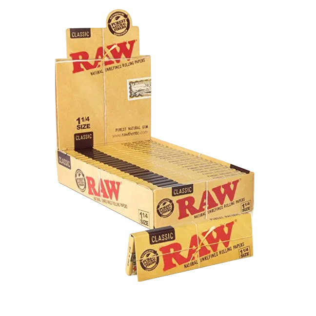 RAW Classic Rolling Papers 1¼ Slim (Box of 24)