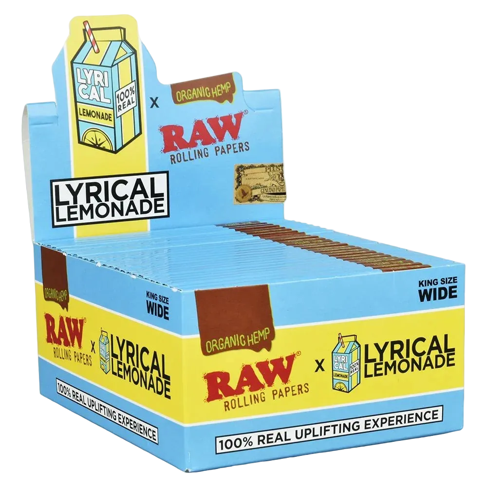 RAW Lyrical Lemonade Rolling Papers King Size Wide (Box of 50)
