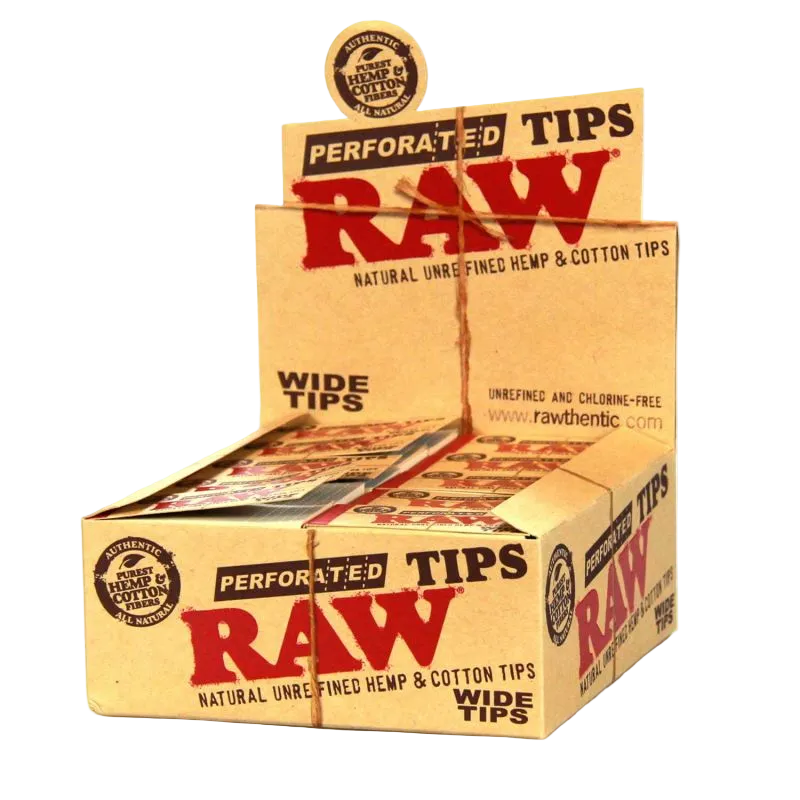 RAW Perforated Wide Tips (Box of 50)