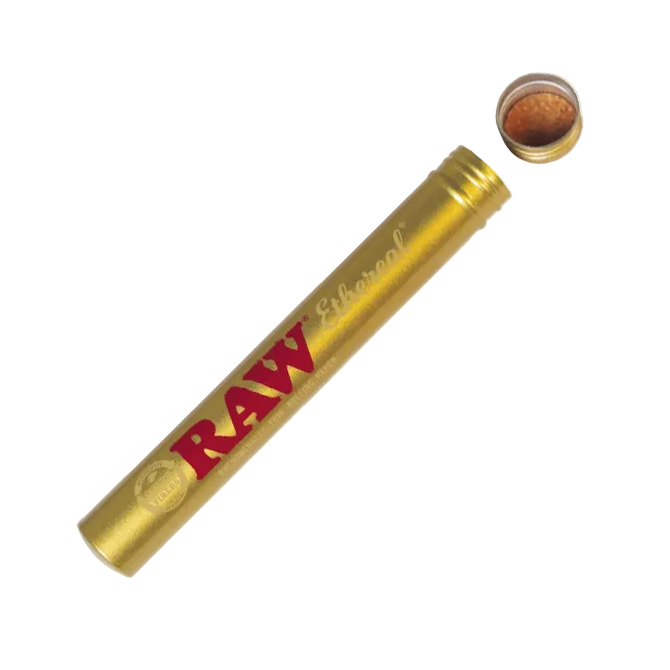 RAW Ethereal Aluminium Kingsize Doob Tube Joint Holder (Gold)