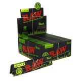 RAW Black Organic Hemp Rolling Papers King Size Slim (Box of 50)