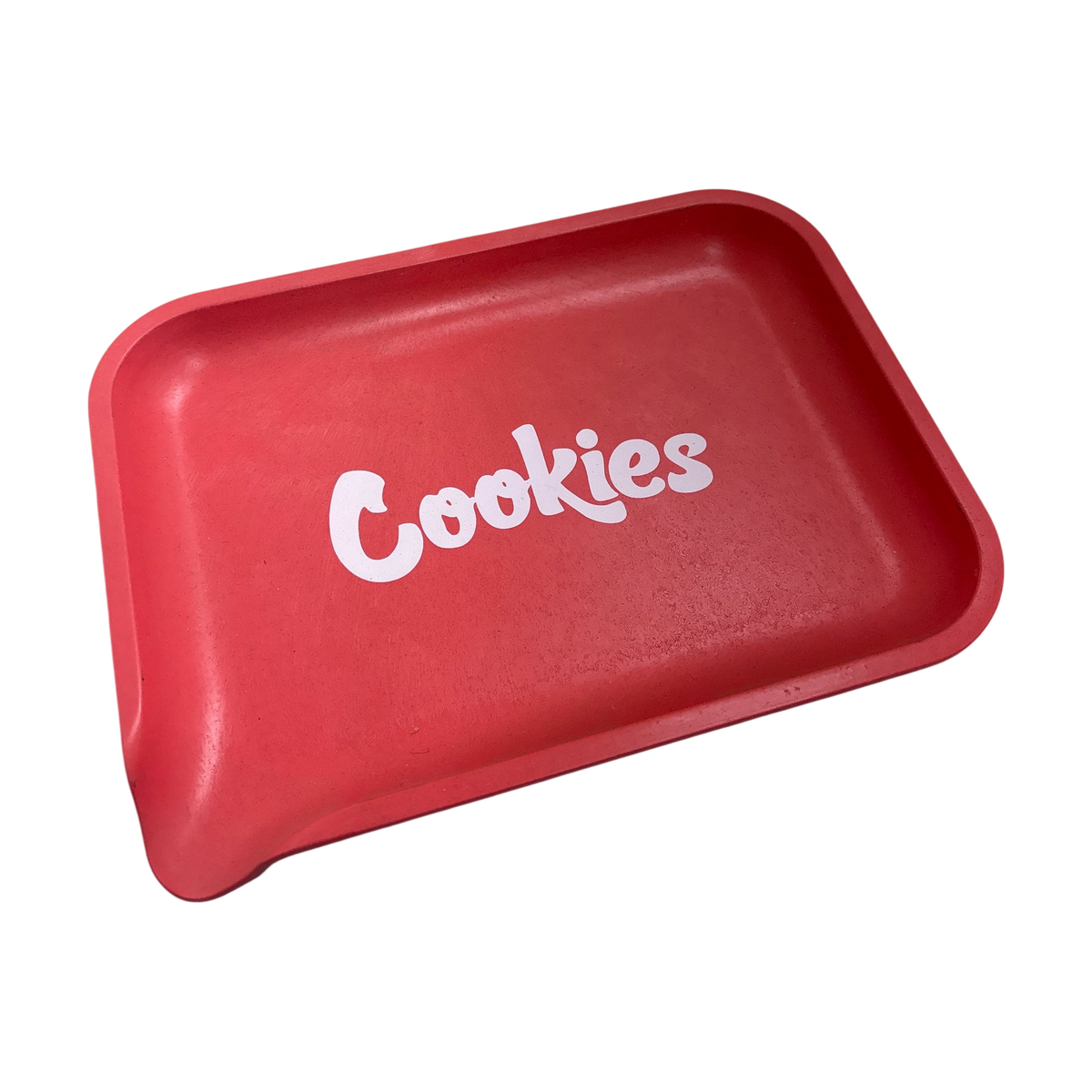 Cookies Hemp Plastic Rolling Tray, Red