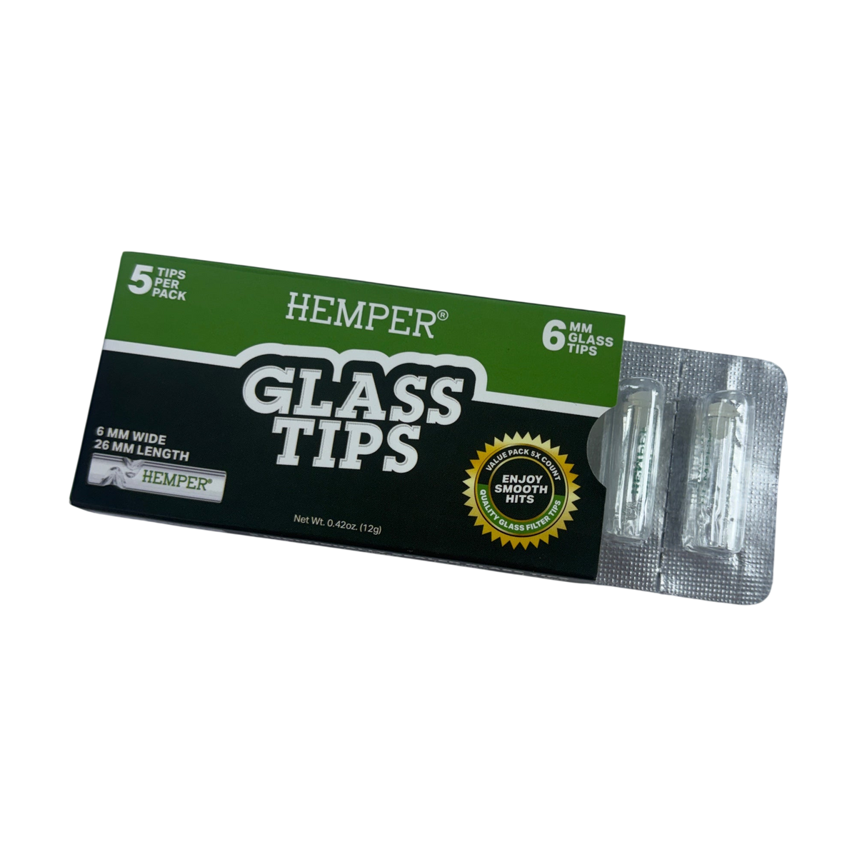 Hemper Glass Tips (5 Pack)