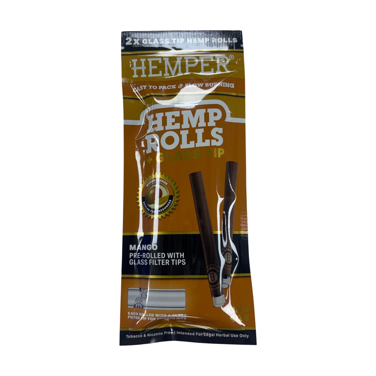 Hemper Rolls + Glass Tip (6 Flavours), Mango