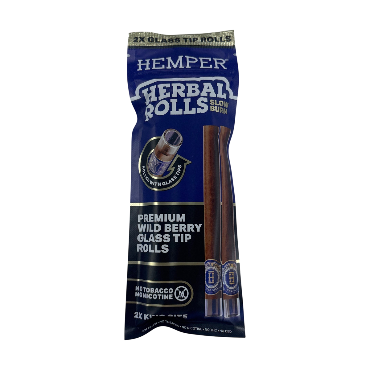 Hemper Rolls + Glass Tip (6 Flavours), Wild berry