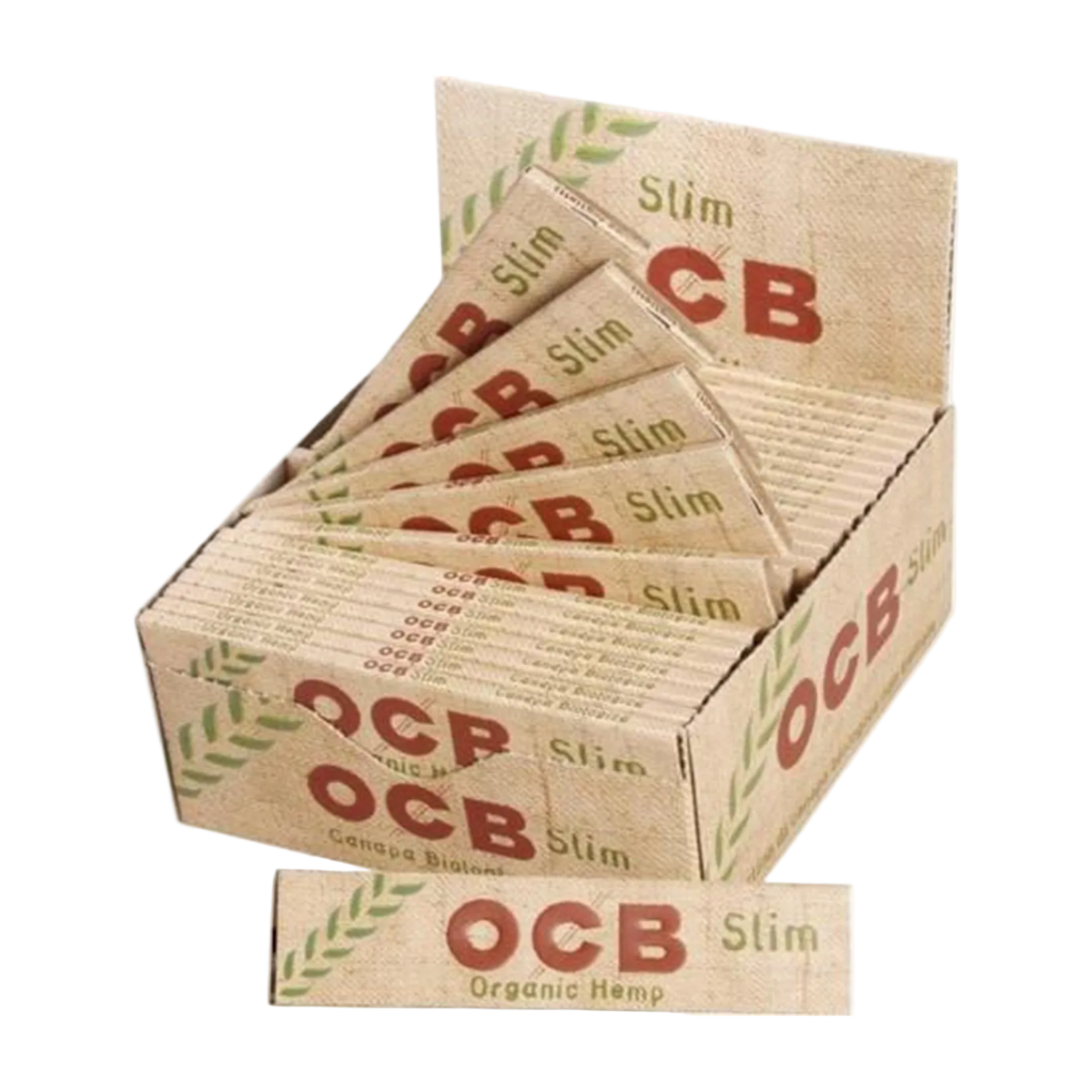 OCB Organic Hemp Rolling Papers King Size Slim (Box of 50)