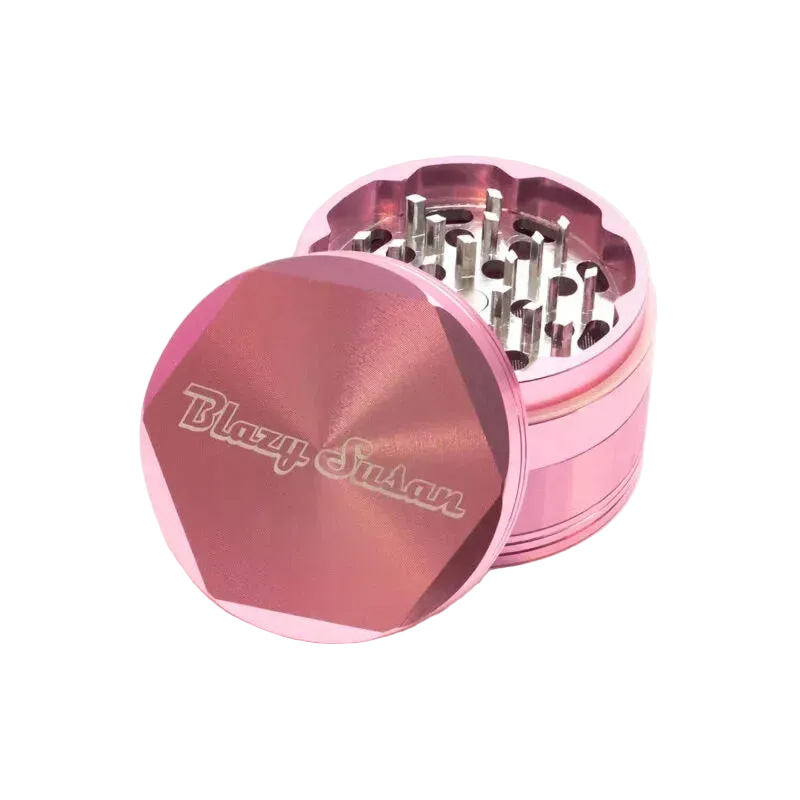 Blazy Susan Pink Metal Grinder (4-piece)