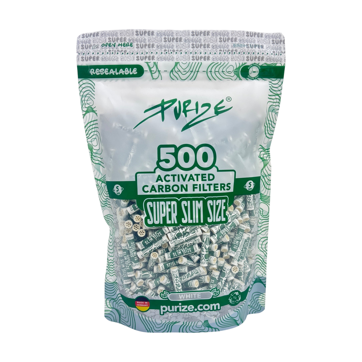 Purize Super Slim Filter Tips (500 Pack, 5mm)