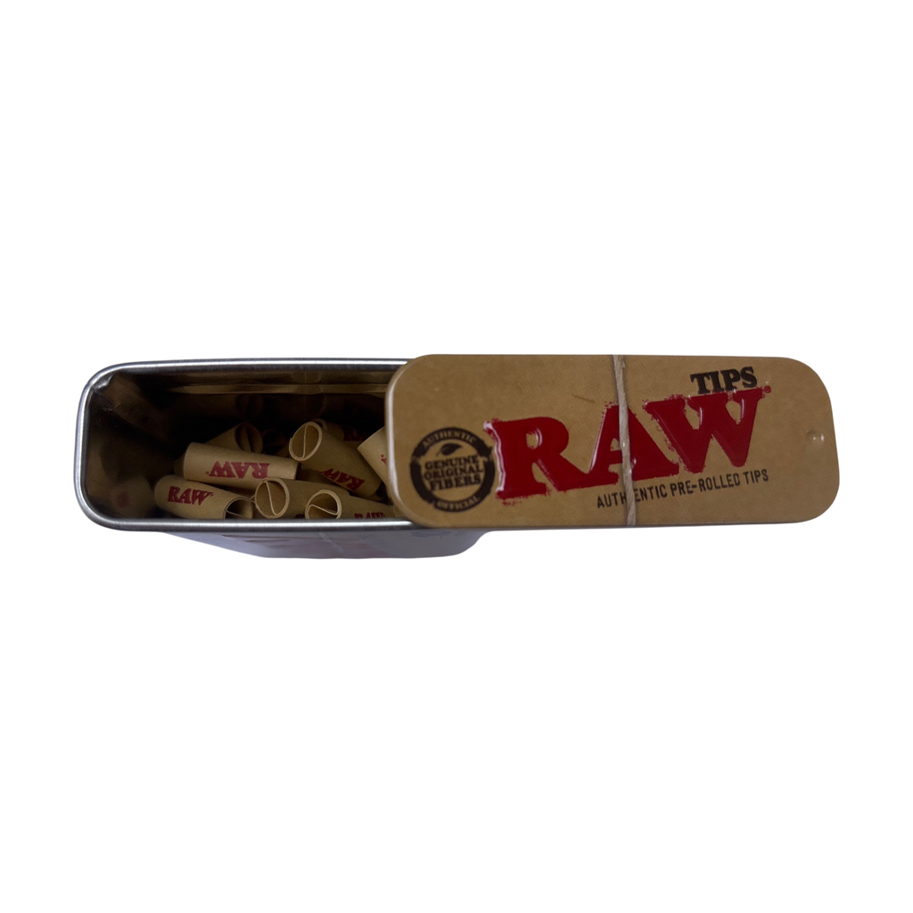 RAW 100 Pre-Rolled Tips Tin