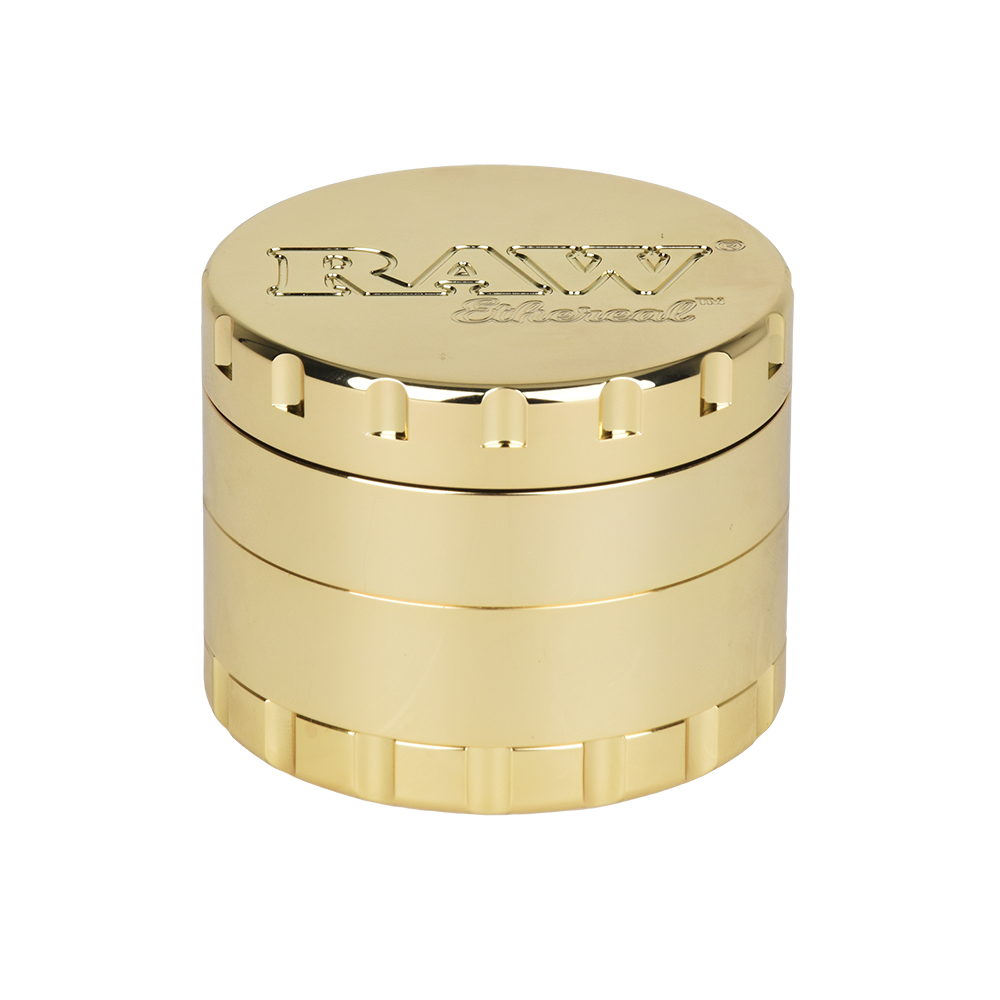 RAW Ethereal Gold Plated 4-piece Grinder (60mm, 4-piece)