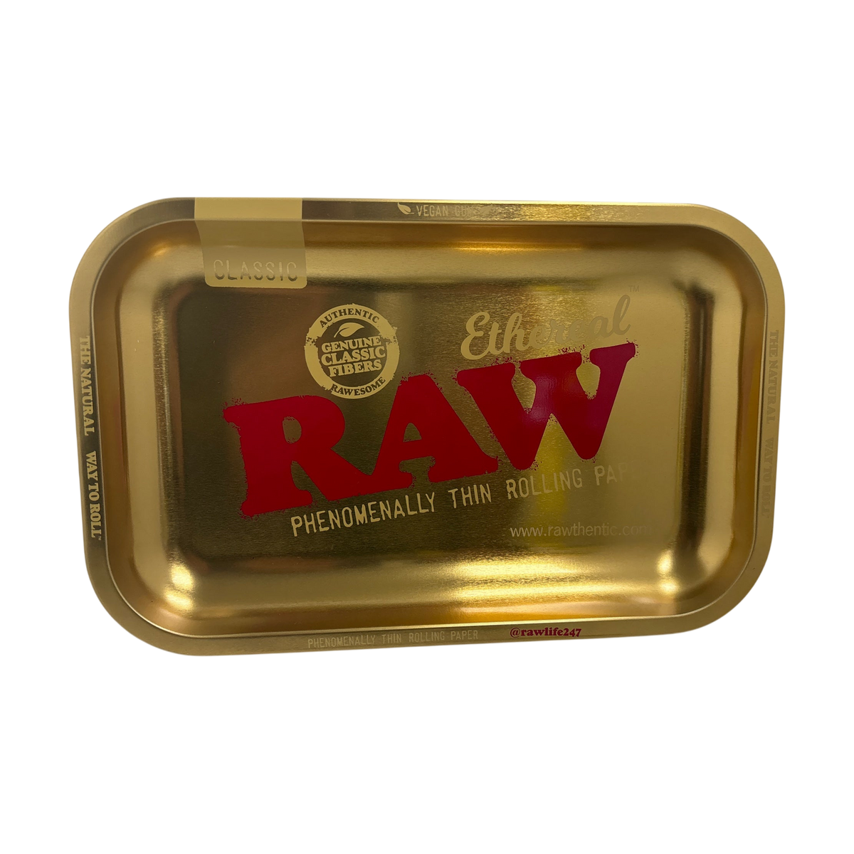 RAW Ethereal Gold Rolling Tray (Small)