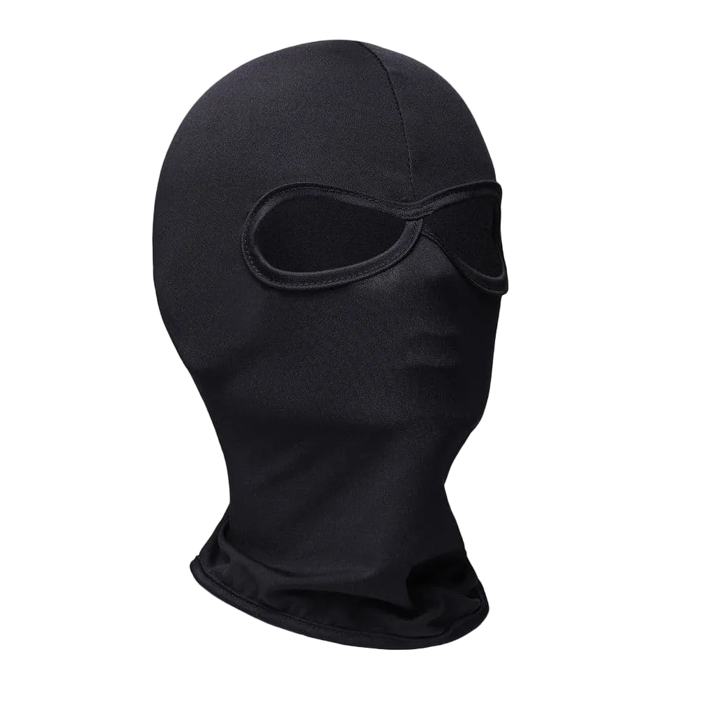 Two-Hole Black Breathable Polyester Balaclava Ski Mask
