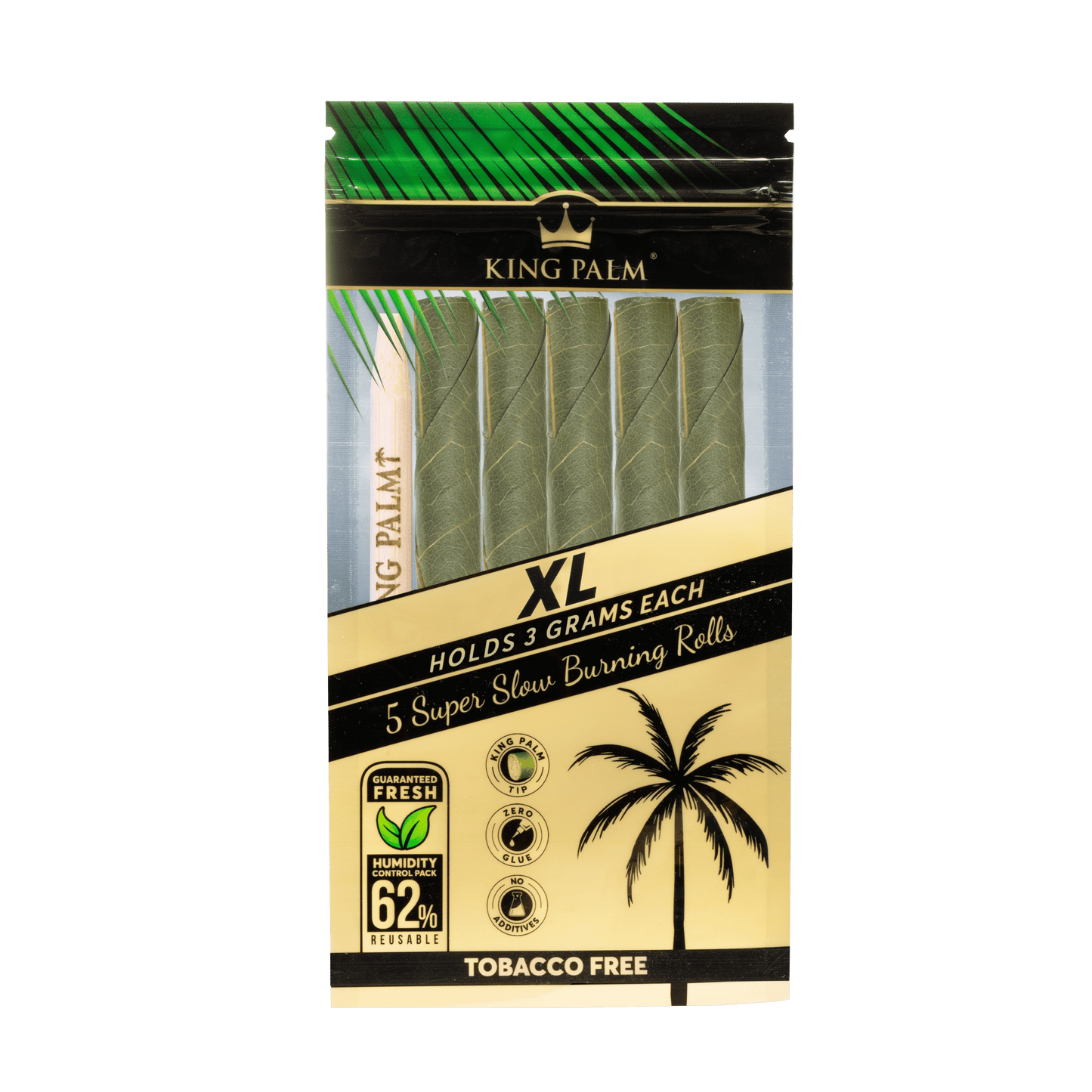 5-pack King Palm Unflavoured XL Rolls