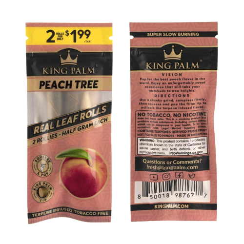 2-pack King Palm Terpene Flavoured 0.5g Rollies
