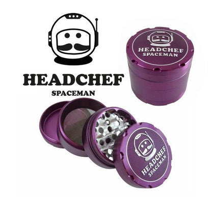 HEAD CHEF SPACEMAN 55mm 4-PIECE GRINDER - munchterm