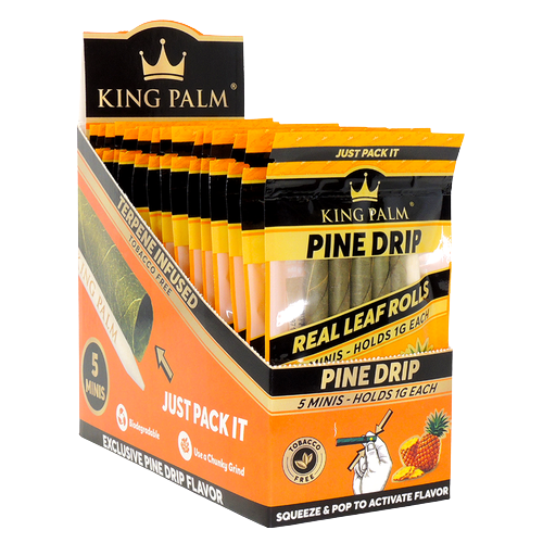 5-pack King Palm Terpene Flavoured Mini Rolls - Pine Drip