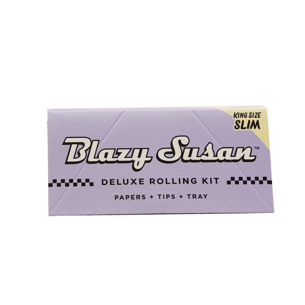 Blazy Susan Purple Deluxe Rolling Kit - Papers, Tips + Tray Kingsize Slim