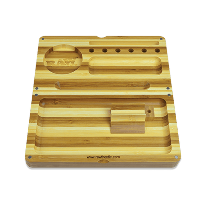 RAW BACKFLIP STRIPED BAMBOO ROLLING TRAY - munchterm