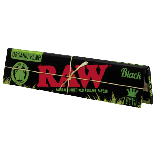 RAW Black Organic Hemp Kingsize Slim