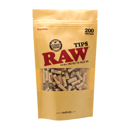 RAW 200 PRE-ROLLED TIPS BAG - munchterm