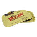 RAW Classic Magnetic Tray Cover (Large), angled over the matching metal tray