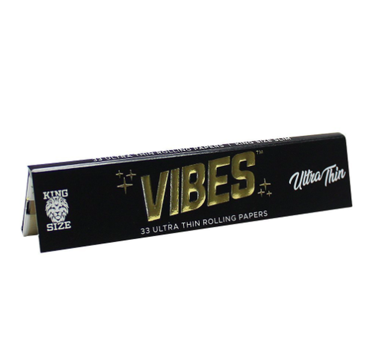 Vibes Black Hemp Ultra Thin Rolling Papers King Size Slim