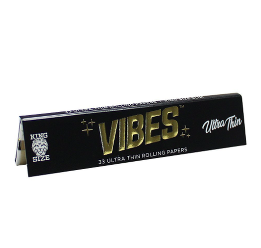 VIBES Black Hemp Ultra Thin Kingsize Slim