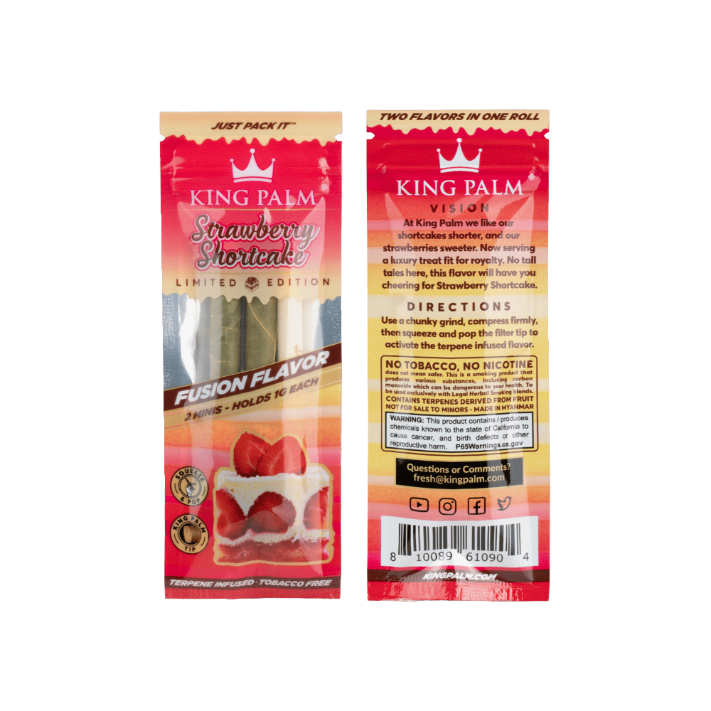 2-pack King Palm Terpene Flavoured Mini Rolls (14 Flavours)