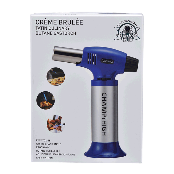 Champ High Butane Windproof Blowtorch - Blue