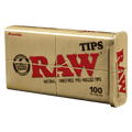 RAW 100 PRE-ROLLED TIPS TIN - munchterm