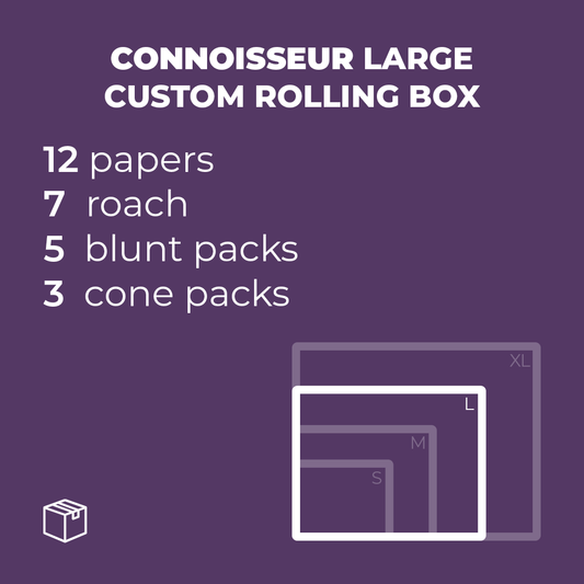 Large Connoisseur Custom Rolling Box