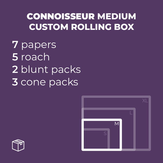 Medium Connoisseur Custom Rolling Box