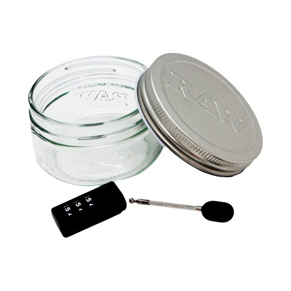 RAW Smellproof Cozy & Jar - 6oz + Combination Lock