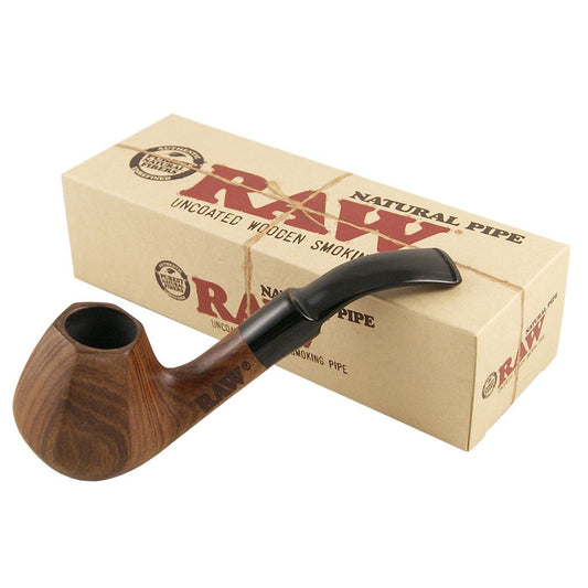 RAW Natural Traditional Wooden Smoking Pipe
