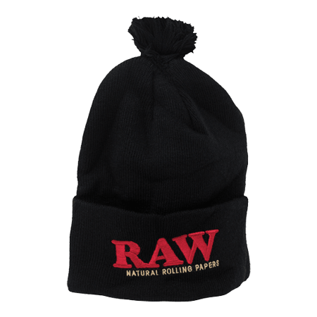 RAW x ROLLING PAPERS POM POM BEANIE HAT - munchterm
