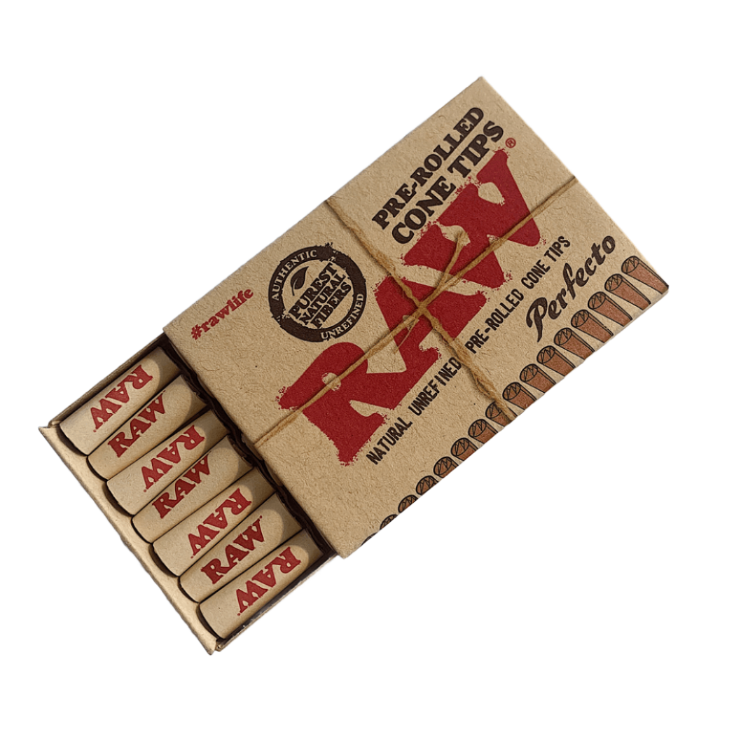 RAW PRE-ROLLED CONE TIPS 21-PACK - munchterm